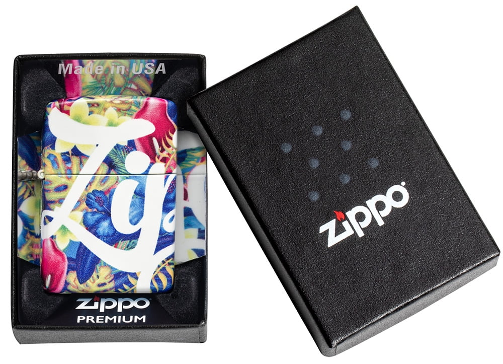 Zippo Colorful Floral Design 540 Color Pocket Lighter