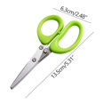 thumbnail image 4 of COM1950s Kitchen Scissors Dishwasher Safe, Stainless Steel Dishwasher, Five Blade Kitchen Salad Scissors Five Blade Kitchen Salad Scissors Stainless Steel Multilayer Spring Scissors, 4 of 4