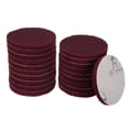 thumbnail image 1 of Uxcell 20 piezas de almohadillas de fregado 400 granos 4" cepillo de potencia con gancho y bucle disco de acondicionamiento de superficie, rojo, 1 of 6