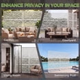 thumbnail image 5 of FOOWIN Outdoor Metal Privacy Screen Galvanized Decorative Screen, White, 5 of 9