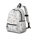 thumbnail image 2 of Unicorn and Cloud White Pattern Backpack for School, Cute School Bag with Adjustable Shoulder Straps and Padded Back, 13.4"x11"x4.7", 2 of 5