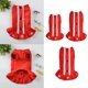 thumbnail image 5 of Camisa de vestir roja para perros, disfraz, ropa para mascotas, estampados de nieve para perros pequeños a grandes S Zulema Abrigo de invierno para perro, 5 of 8