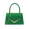 thumbnail image 5 of Sparkly Evening Clutch Bag for Women Glitter Party Purse with Detachable Chain Strap Army Green,Size Free Size, 5 of 6