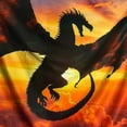 thumbnail image 6 of Orinice Dragon Sky Sunset Round Table Cover Stain Resistant Washable Indoor Outdoor Tablecloth Kitchen Dining Wedding Parties 100% Polyester Fiber 54-58, 6 of 8
