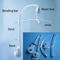 thumbnail image 3 of Soporte de campana para cama móvil con garra para cuna de bebé, soporte ajustable con caja de música, brazo móvil para cuna, juguete artesanal, soporte para brazo colgante, decoración, 3 of 8