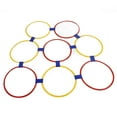 thumbnail image 1 of 10PCS Kids Exercise Hoops, Plastic Circle Jumping Hoops For Kids Adults Training Toss Equipment, Toy Hoop Hula Rings For Sports, Exercise, Playing,  Dog  Equipment, Christma, 1 of 8