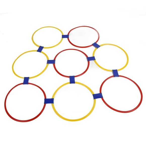 10PCS Kids Exercise Hoops, Sensory Training Rings for Hand Foot Coordination, Brain Development, Hoop Games with Buckles, Plastic Material, for Physical Fitness
