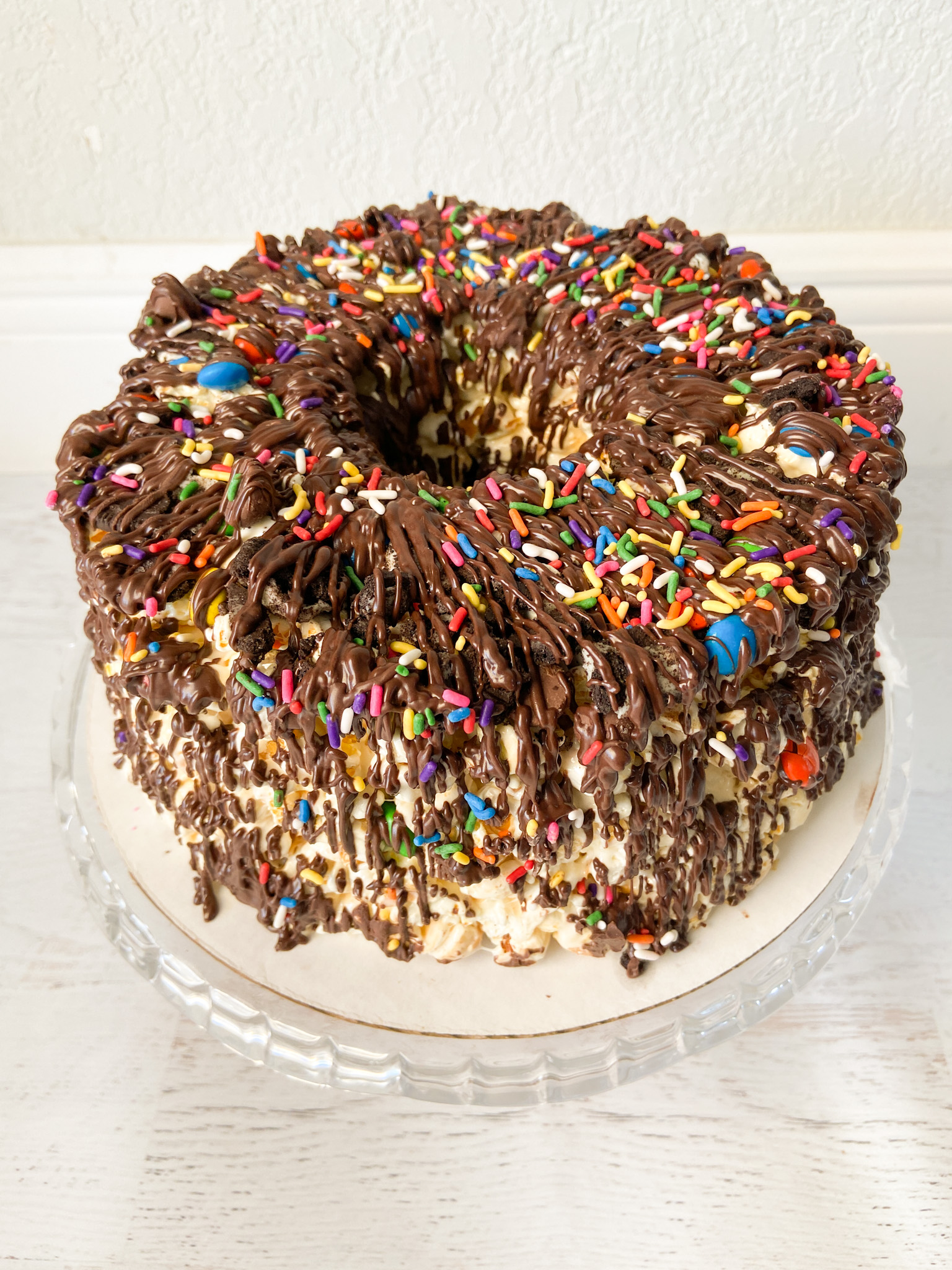 Chocolate Lovers Gourmet Popcorn Cake