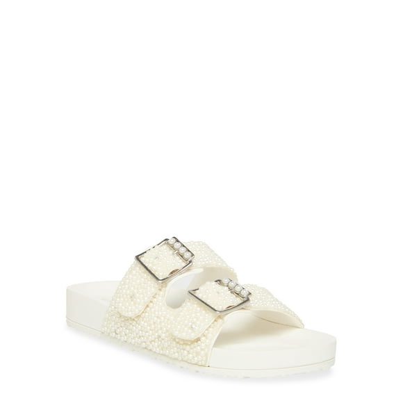 Women's Teddy-PR Pearl Embellished Footbed Sandal