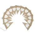 thumbnail image 5 of Duety 3M Vintage Hessian Bunting Burlap Banner White Love Heart for Wedding Party Birthday Decor (Hessian), 5 of 10