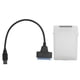 thumbnail image 2 of Cable adaptador de disco duro Cable de conversión SATA USB3.0 HDD/SSD de 2,5 pulgadas con caja de protecciónBlanco, 2 of 5