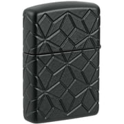 Zippo 46756 Armor Crystal Design Matte Black Metal Pocket Lighter