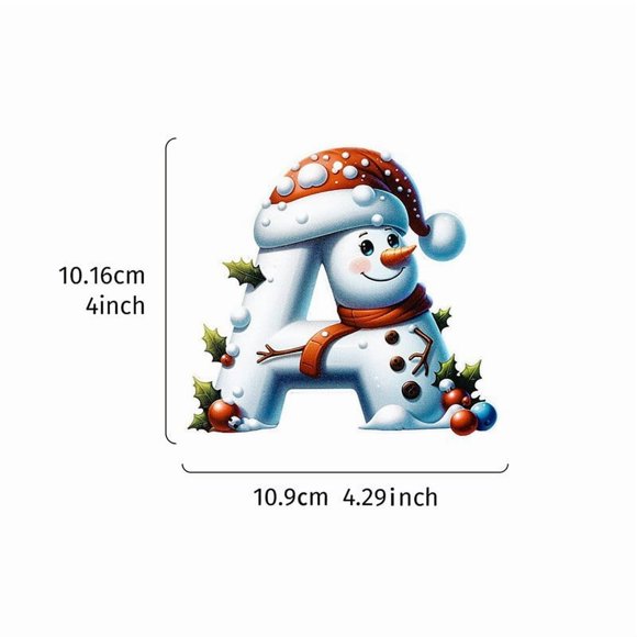 Custom Personalized Christmas Ornament with Snowman Santa Hat Design, Festive Holiday Tree Hanging Decoration for Family Gift Giving, Home Party Decoration, Memorial Keepsake