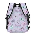 thumbnail image 4 of Gaeub Purple Butterfly Ergonomic Lightweight Laptop Backpack - Multiple Pockets for School, Work, Travel, Outdoor Activities -One Size, 4 of 5