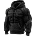 thumbnail image 1 of GFHFHITJ Chandail à Capuchon en Flanelle Vintage pour Hommes, Coupe Ajustée, en Molleton, Style de Rue, Chaud, 1 of 5
