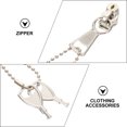 thumbnail image 1 of OUNONA 2Ud Accesorios Metal Para Cremallera De Mochila Y Bolsa En Color Plata Duraderos, 1 of 8