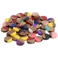 thumbnail image 1 of 50Pcs Round Wood Patch, Simple To Use Exquisite Craftsmanship Wood Chip Jewelry Accessories Durable Round Resin Slices  For DIY Decoration Accessories, 1 of 8