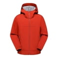 thumbnail image 4 of iHPH7 Manteau Trench Femme Veste Coquille Souple Coupe-Vent Veste Femme Veste de Voyage Imperméable à Capuche pour Femmes Manteau de Pluie pour Femmes avec Capuche Veste de Randonnée Femme Rouge TG, 4 of 9