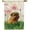 Brussels Griffon2, variant on Spring Summer Dog Decorative Garden Flag Beagle Lotus Flowers Outside Banner for Yard Farmhouse Double Side 12.5x18 Inch