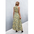 thumbnail image 3 of KRE Prime Women Printed Sleeveless Tie Waist Maxi Dress, 3 of 11