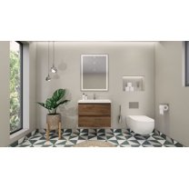 Monterey Floating Bathroom Vanity with Reinforced Acrylic Sink Top 24" - 84"