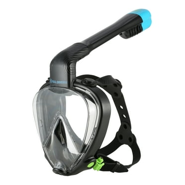 U.S. Divers Dryview Full-Face Snorkeling Mask, Black S/M