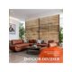 thumbnail image 3 of 72-pulgada high x 47-pulgada de anchura metal privacy screen: freestanding decorative fence para patio, lawn, garden, deck, balcony, y outdoor divider con stand, 3 of 7