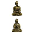 thumbnail image 1 of 2 Piezas de Latón Mini Antiguos Sakyamuni Buda Estatua Adornos Meditación Sentada Sunnimix Mini estatua de latón Sakyamuni, 1 of 8