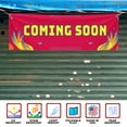 thumbnail image 3 of Coming Soon Large Banners and Signs for Outdoor by DreamController-Polyester Banner with 4 Holes for Easy Hang Indoor & Outdoor|4x1 Feet HD Banner to Promote Events| Made in USA, 3 of 6