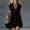 🔥 Black, variant on Sentmoon Draped Dress Work Dress Summer 2026 Short Sleeve Crew Neck Button Down Regular Fit Cocktail Dress for Women with Pockets for Work and Weekend S-3XL