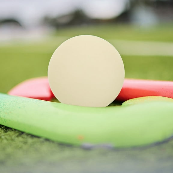 IDEANATEGRATE 2Pcs PVC Ice Hockey Ball for Night Practice and Skill Improvement