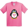 thumbnail image 3 of Inktastic Valentines Day Penguin Love Heart Youth T-Shirt, 3 of 5
