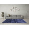 thumbnail image 3 of Ahgly Company Indoor Rectangle Abstract Blue Contemporary Area Rugs, 3' x 5', 3 of 4