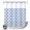 Blue, Gray, variant on No Hook Shower Curtain, Blue Plaid Shower Curtains for Bathroom with See Through Top Window, Farmhouse Pastoral Botanical Floral Grid Waterproof & Washable Bath Curtain Long 72"x78"