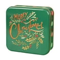 thumbnail image 2 of Lata de galletas navideñas, caja de dulces navideños, embalaje de regalo, lata de galletas, estuche para galletas Verde MERRY, 2 of 9