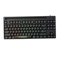 thumbnail image 1 of Teclado para juegos duradero con retroiluminación arcoíris, resistente a arañazos, portátil, PP, tapa de tecla enchufable Negro, 1 of 9