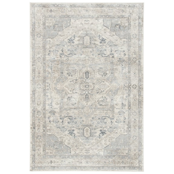 SAFAVIEH Brentwood Ezra Oriental Area Rug, Ivory/Gray, 3' x 5'