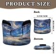 thumbnail image 2 of Haosy Flower Sea Starry Sky Golf Mallet Putter Cover Strong Magnetic Leather Golf Club Headcover Closure, 2 of 7