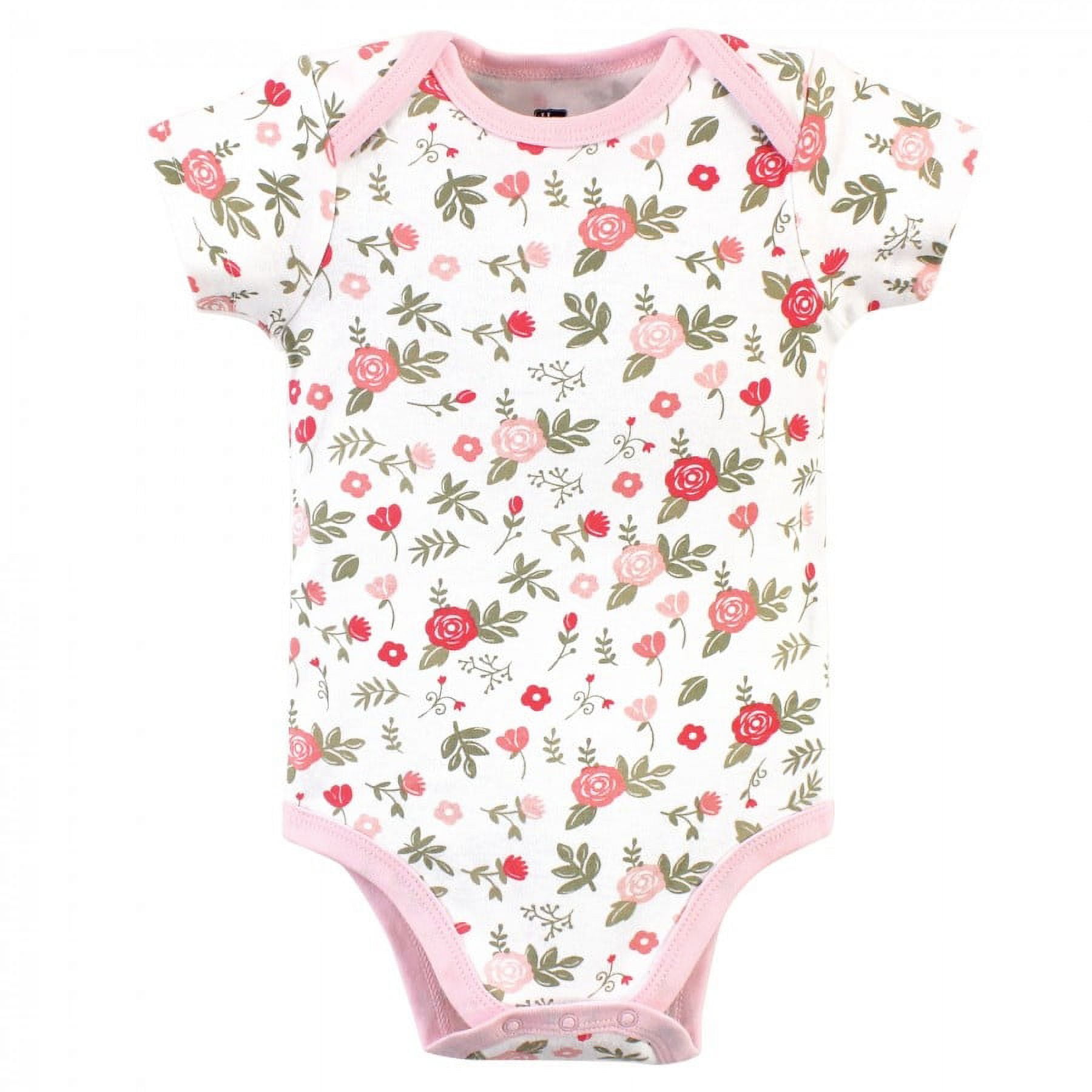 Hudson Baby Infant Girl Cotton Bodysuits 3pk, Mommys Mini, 9-12 Months