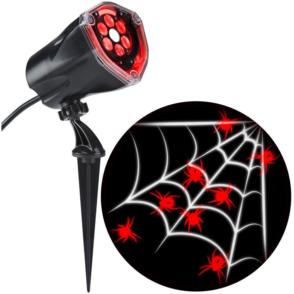 LED Projection Plus WhirlaMotion Red Spider with White Web Indoor