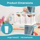 thumbnail image 2 of anizador de Manualidades de Plástico Transparente de 24 QT con 6 Insertos Desmontables, Caja de Almacenamiento de Suministros de Arte y Herramientas para Manualidades, Crayones, Lápices, 1, 2 of 7