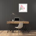 thumbnail image 3 of Atelier B Art Studio 15x15 White Modern Wood Framed Museum Art Print Titled - Watercolor Pink Roses, 3 of 4