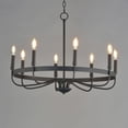 thumbnail image 3 of 14498BK Maxim Lighting Frankie - 8 Light Chandelier-22.25 Inches Tall and 29 Inches Wide-Black Finish, 3 of 5