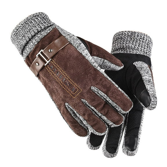 Lolmot Fashion Men Winter Windproof Touch Screen Anti-slip Warm Gloves for Driving,Cycling,Riding,Running,Outdoor Sports