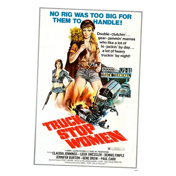 Truck Stop Women Movie poster 12x16 Print on Metal Sign 12in x 16in Square Adults Best Posters