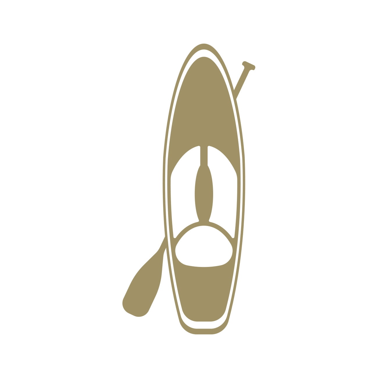 Paddle Board and Paddle Sticker Decal Die Cut - Self Adhesive Vinyl