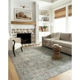 thumbnail image 1 of Loloi Chris Loves Julia Jules Collection JUL-08 Emerald/Antique Ivory 3'-6" x 5'-6" Accent Rug, 1 of 8