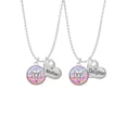 thumbnail image 1 of Delight Jewelry Silvertone Domed Multi Color OTD Mother & Daughter Heart Necklaces (Set of 2), 19"+2", 1 of 4