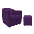 thumbnail image 1 of Set de puff y sillón Tilla B - Morado WEIK Tilla, 1 of 5