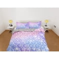 thumbnail image 2 of Fish Scales Mermaid Kids Purple Pink Juego de Funda Nórdica, Ropa de Cama Infantil, Niños, 2 of 4